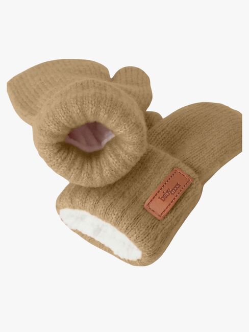 BabyMocs  Stickade Vantar, Caramel