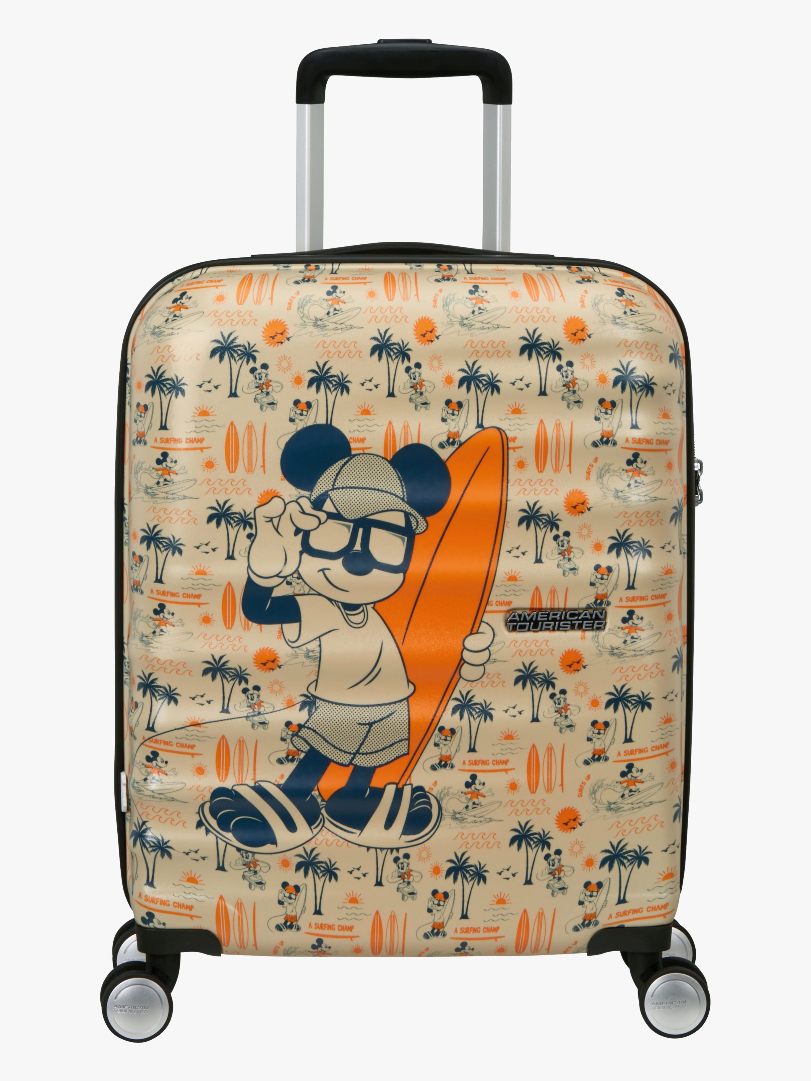 American Tourister Wavebreaker Disney Spinner Resväska 35L, Mickey Super Surfer