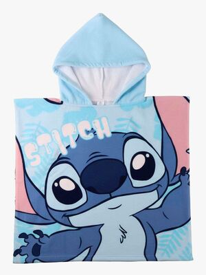 Disney Stitch Strandponcho Mikrofaser, Blau