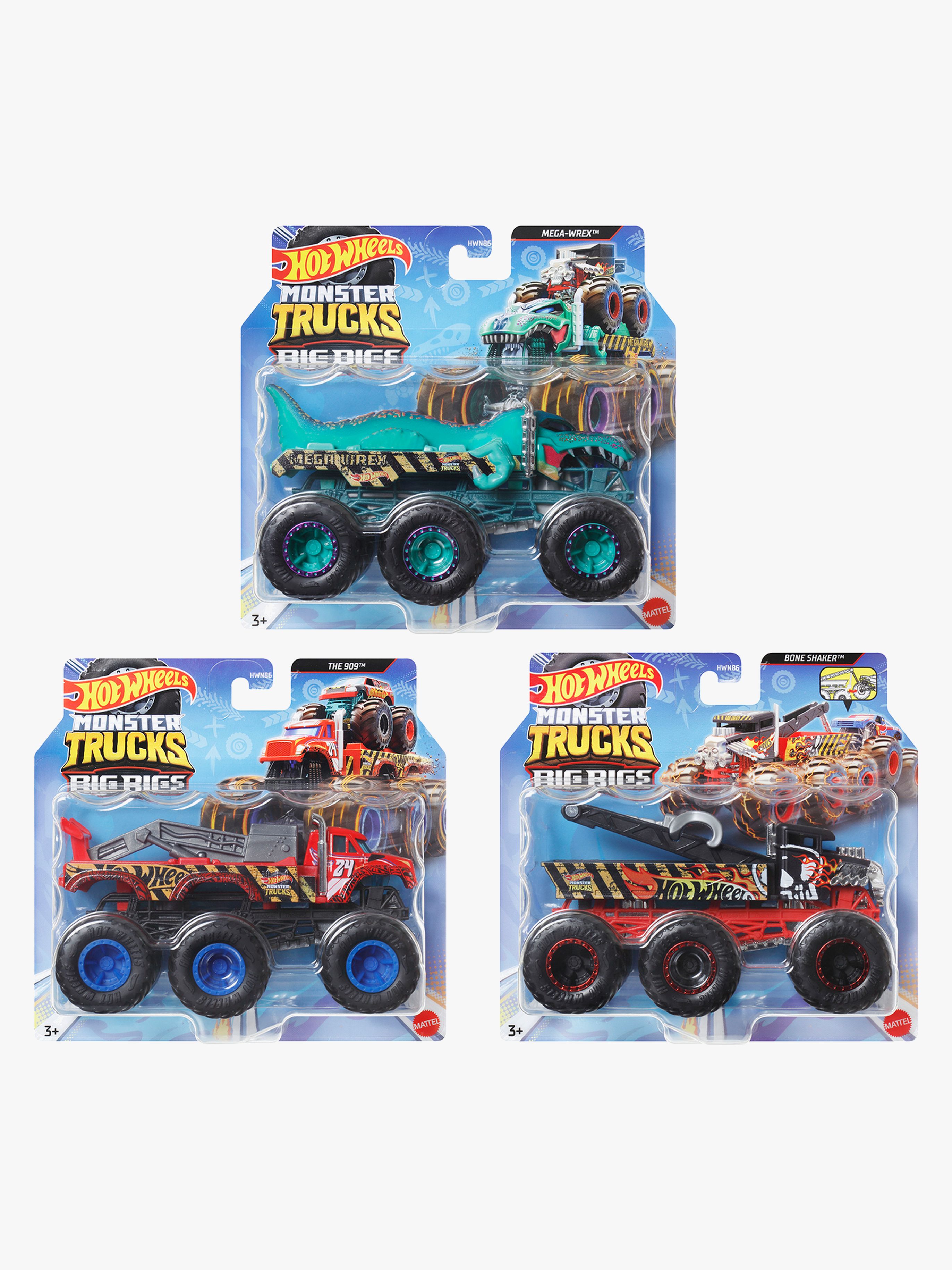 Hot Wheels Monster Trucks Big Rigs Bärgningsbil Blandad