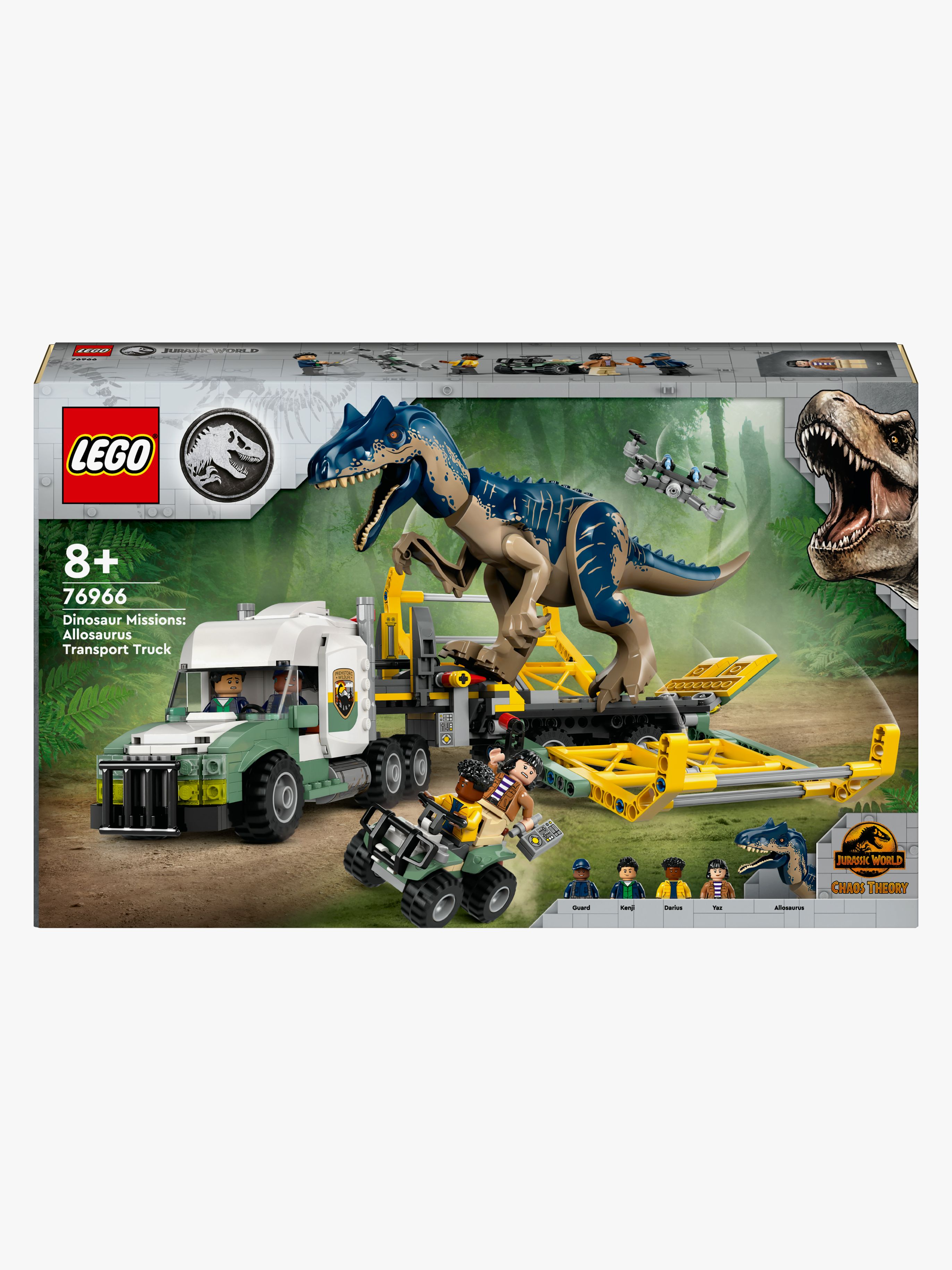 LEGO Jurassic World 76966 Dinosaurieuppdrag: transportbil med allosaurus