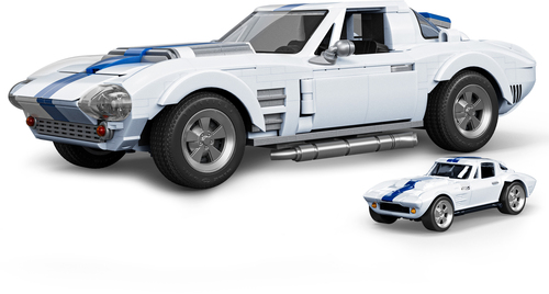 Mattel Brick Shop Hot Wheels Elite Series Brick Shop Hot Wheels Byggset Corvette Grand Sport 918 Delar