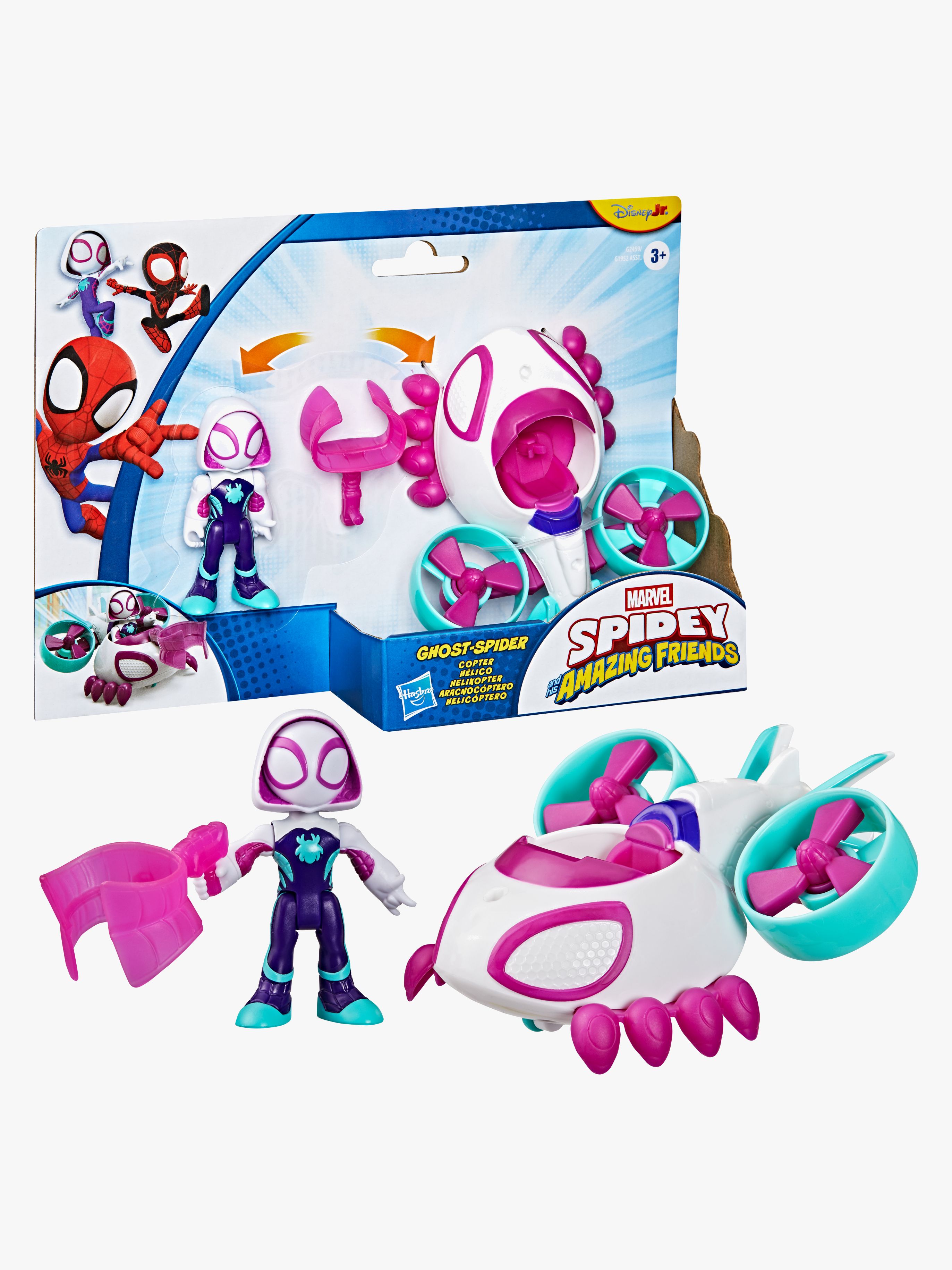 Spidey And His Amazing Friends Figur med Fordon Ghost-Spider Copter