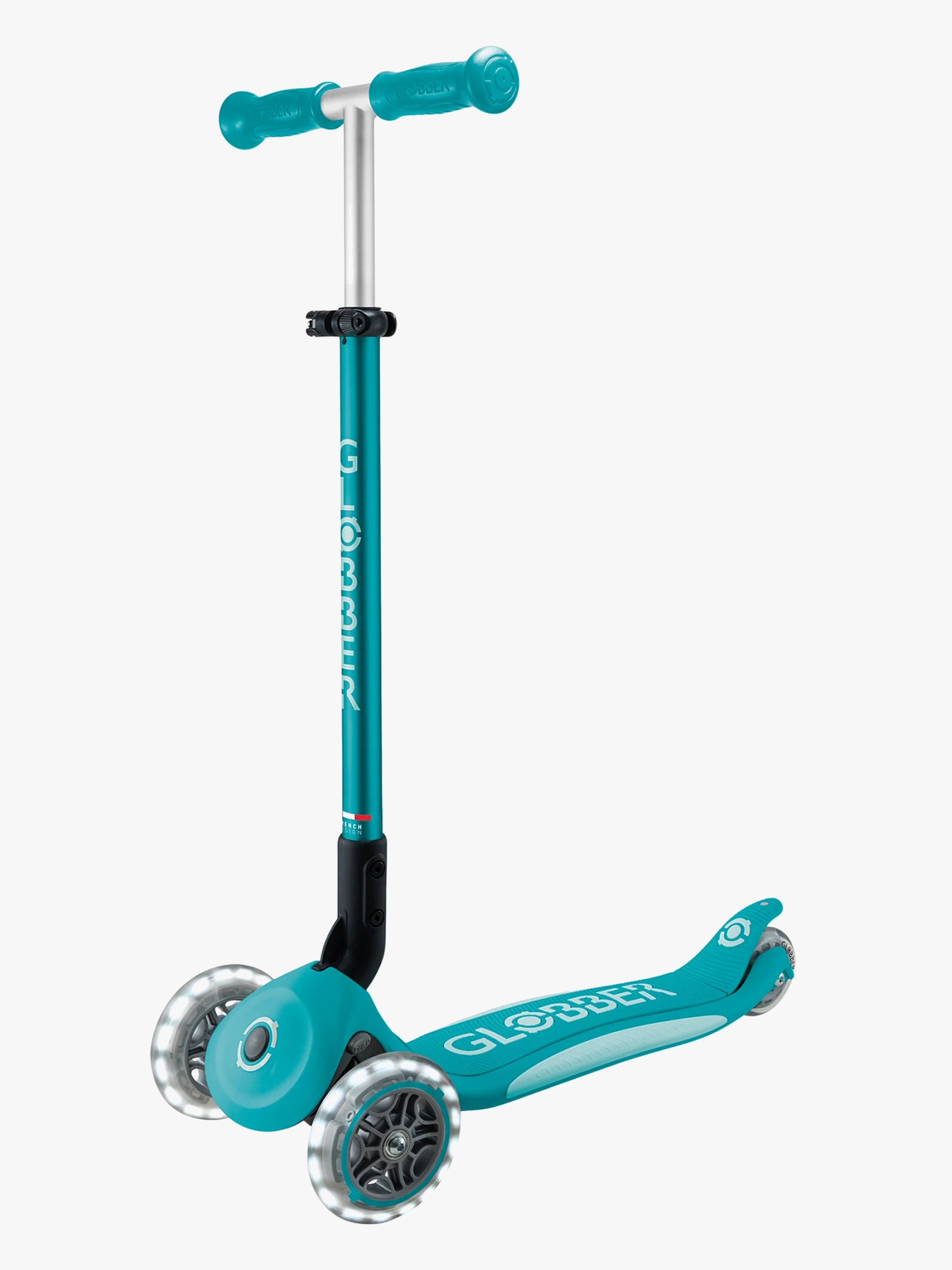 Globber Primo Hopfällbar Plus Lights V2 3-hjulig Sparkcykel