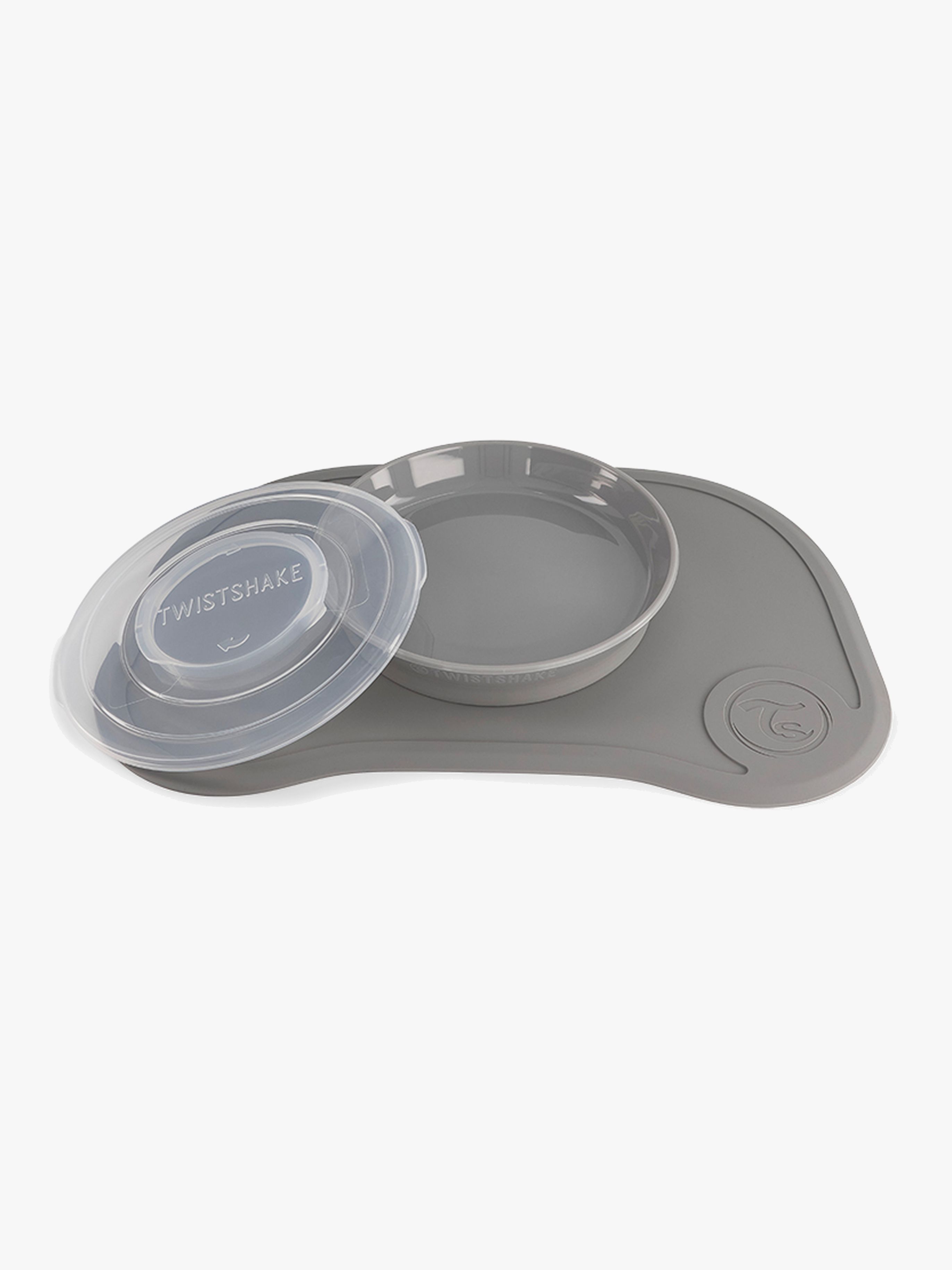 Twistshake Click-Mat Mini Tallrik och Underlägg, Grå