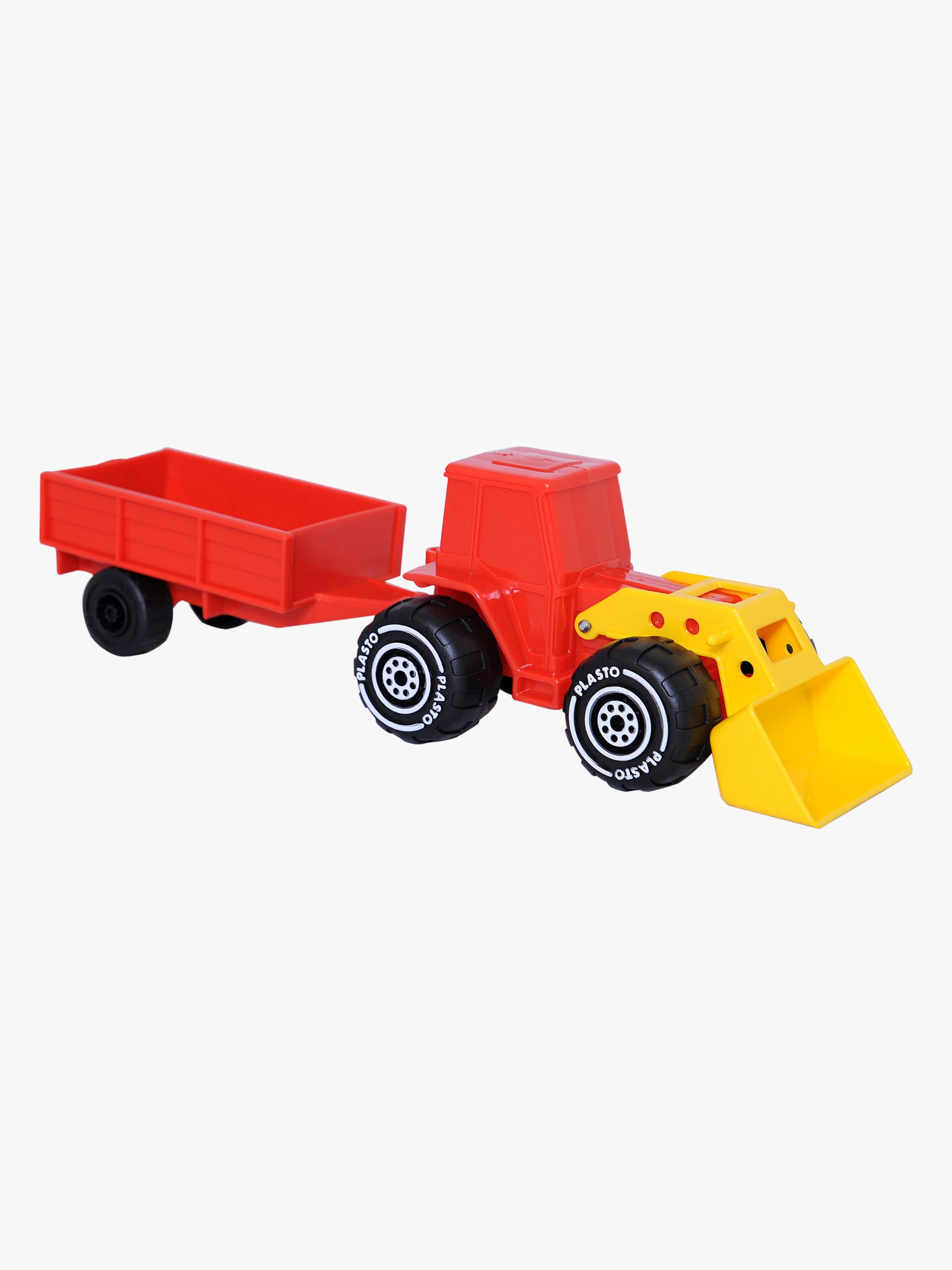 Plasto Traktor Frontlastare och Släpvagn