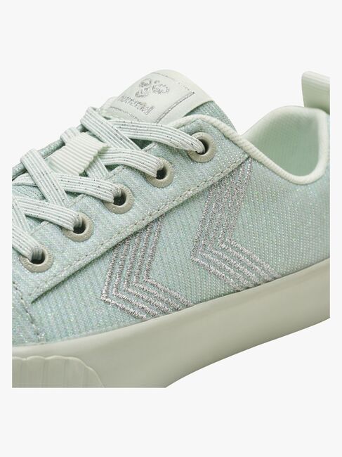 Hummel Base Court Glitter Jr Sneakers, Pale Aqua