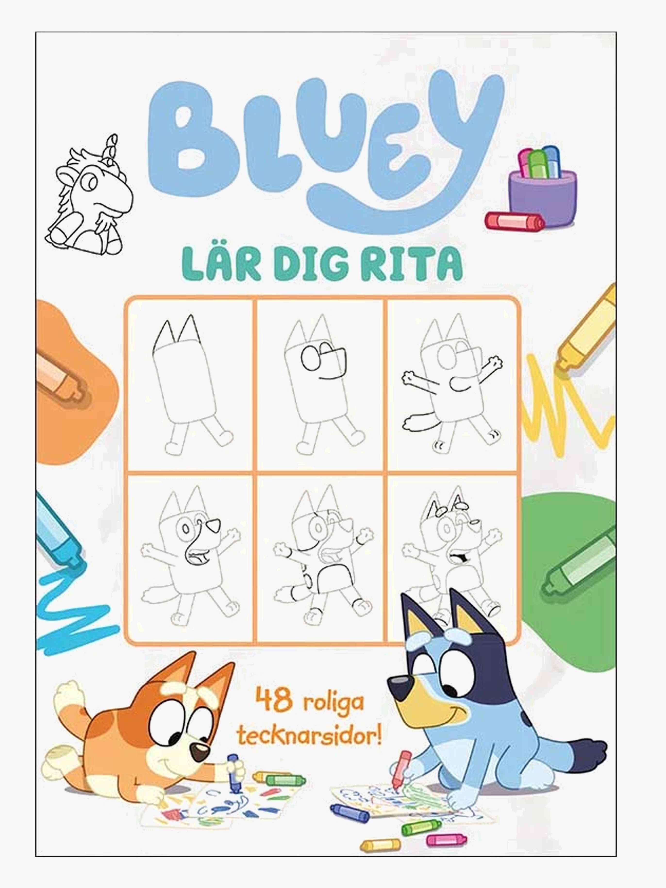 Bluey Pysselbok Lär Dig Rita