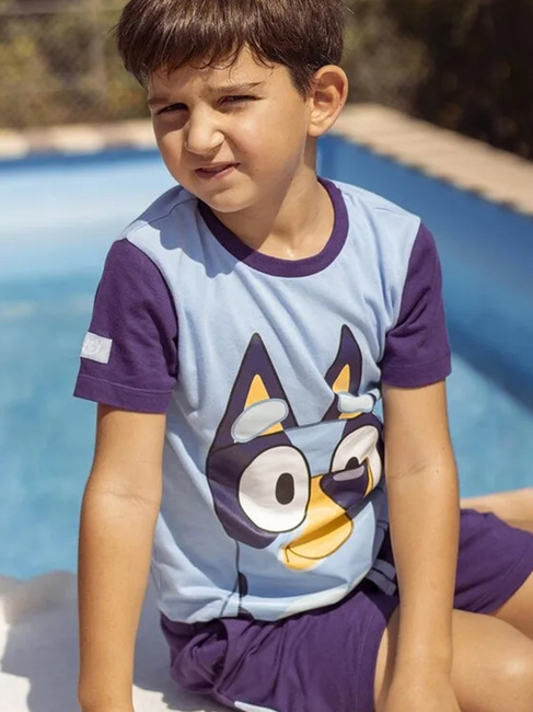Bluey T-shirt & Shorts Set, Blå