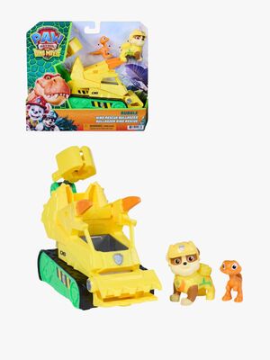Paw Patrol Dinosaurfilmen Dino Rescue Køretøj Med Figur Rubble