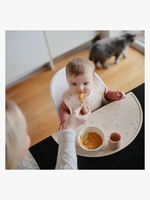 Mushie Haklapp Silikon Bees, Beige