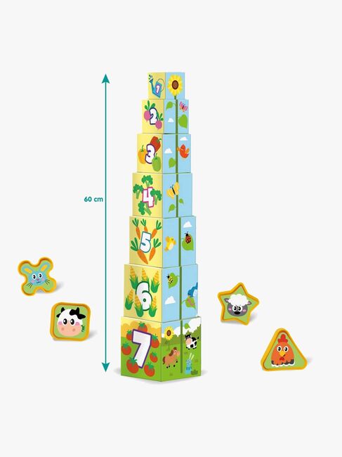 SES Creative Stapelklossar Bondgårdsdjur 2-i-1