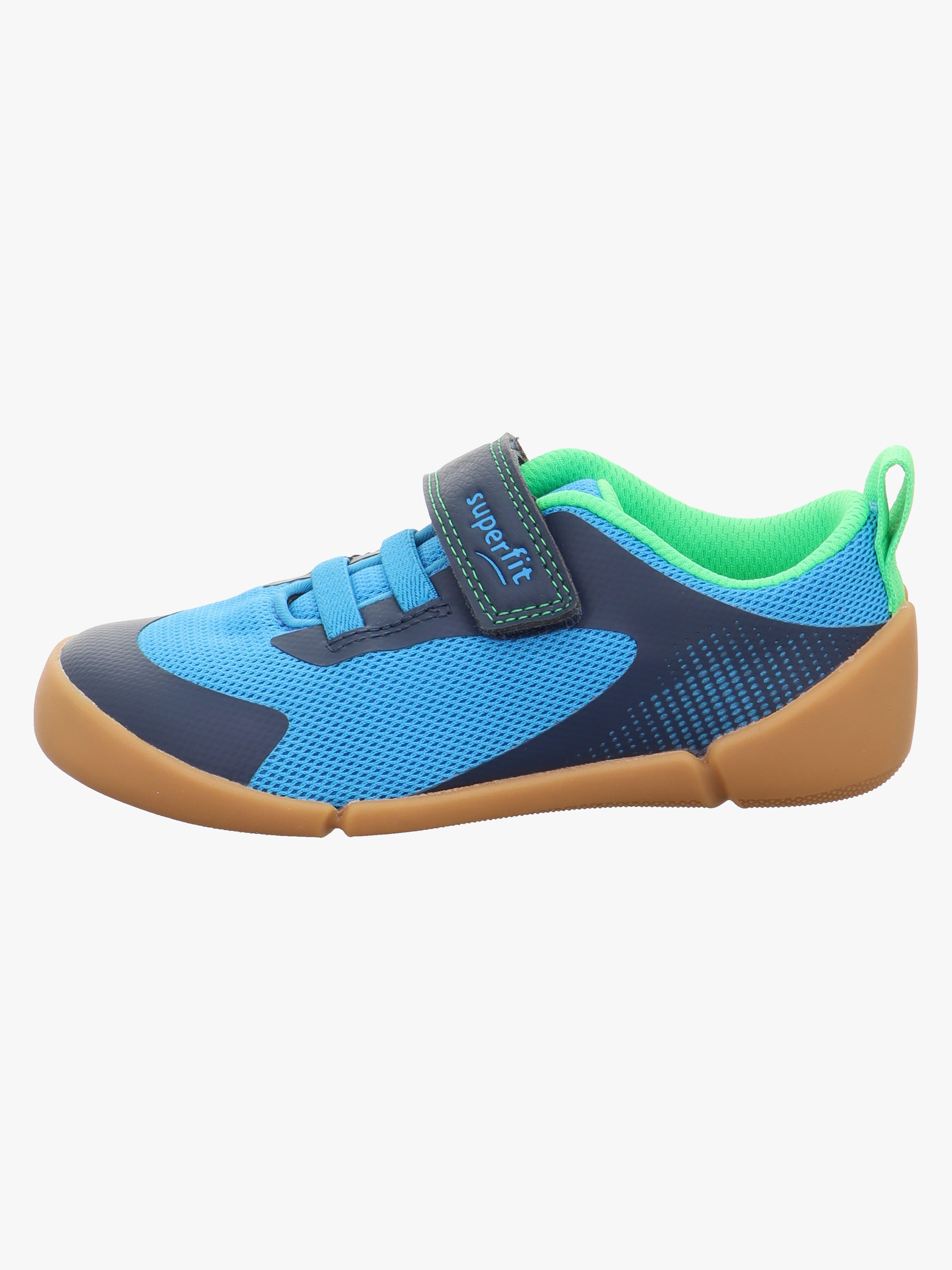 Superfit Vento Barefoot Sneakers, Blå/Ljusgrön, 27