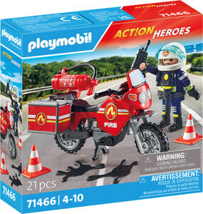 Playmobil 71466 Action Heroes Byggsats Brandbil På Olycksplatsen