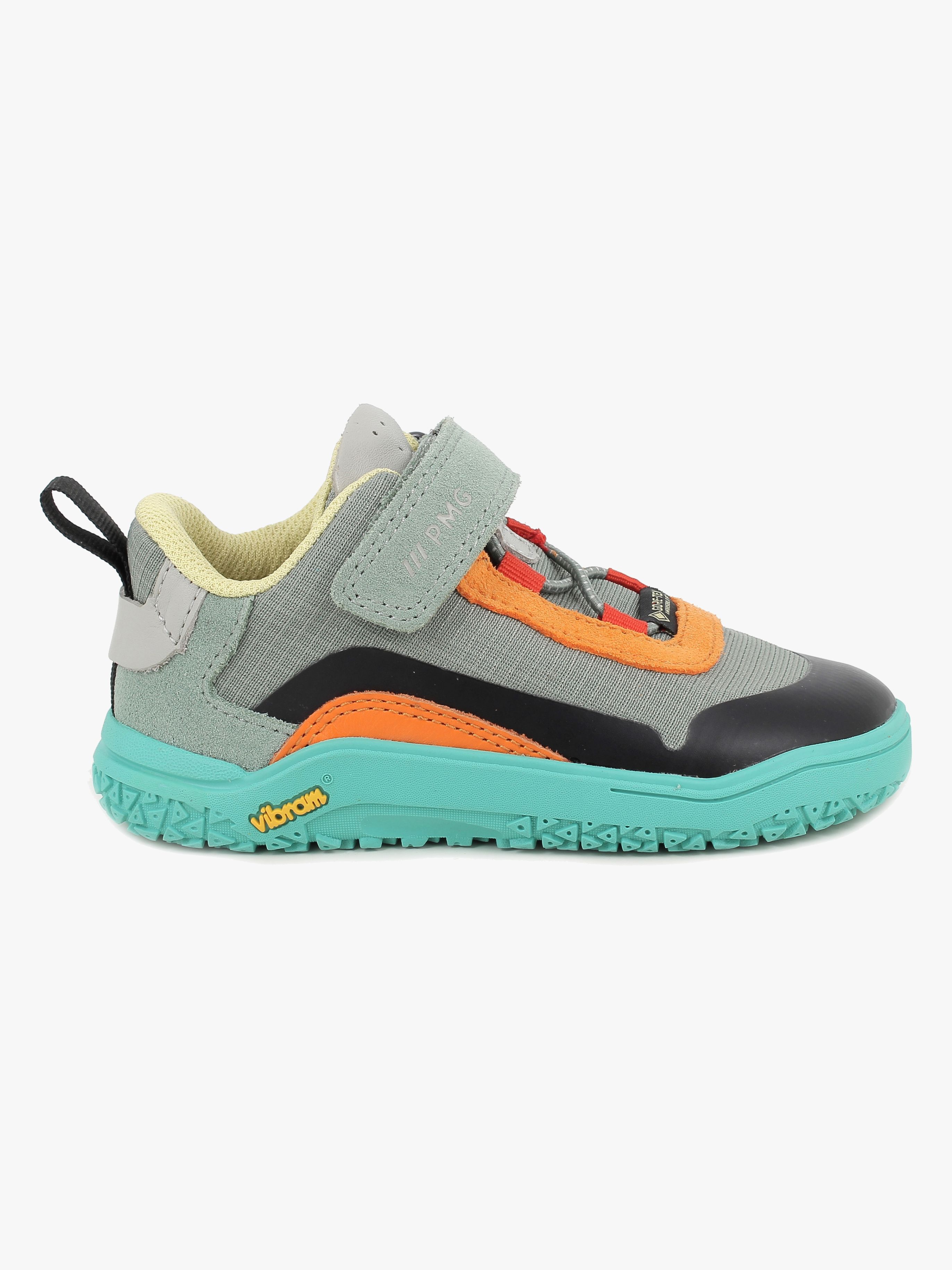Primigi Pyr GTX Barefoot Sneakers, Green/Orange, 31