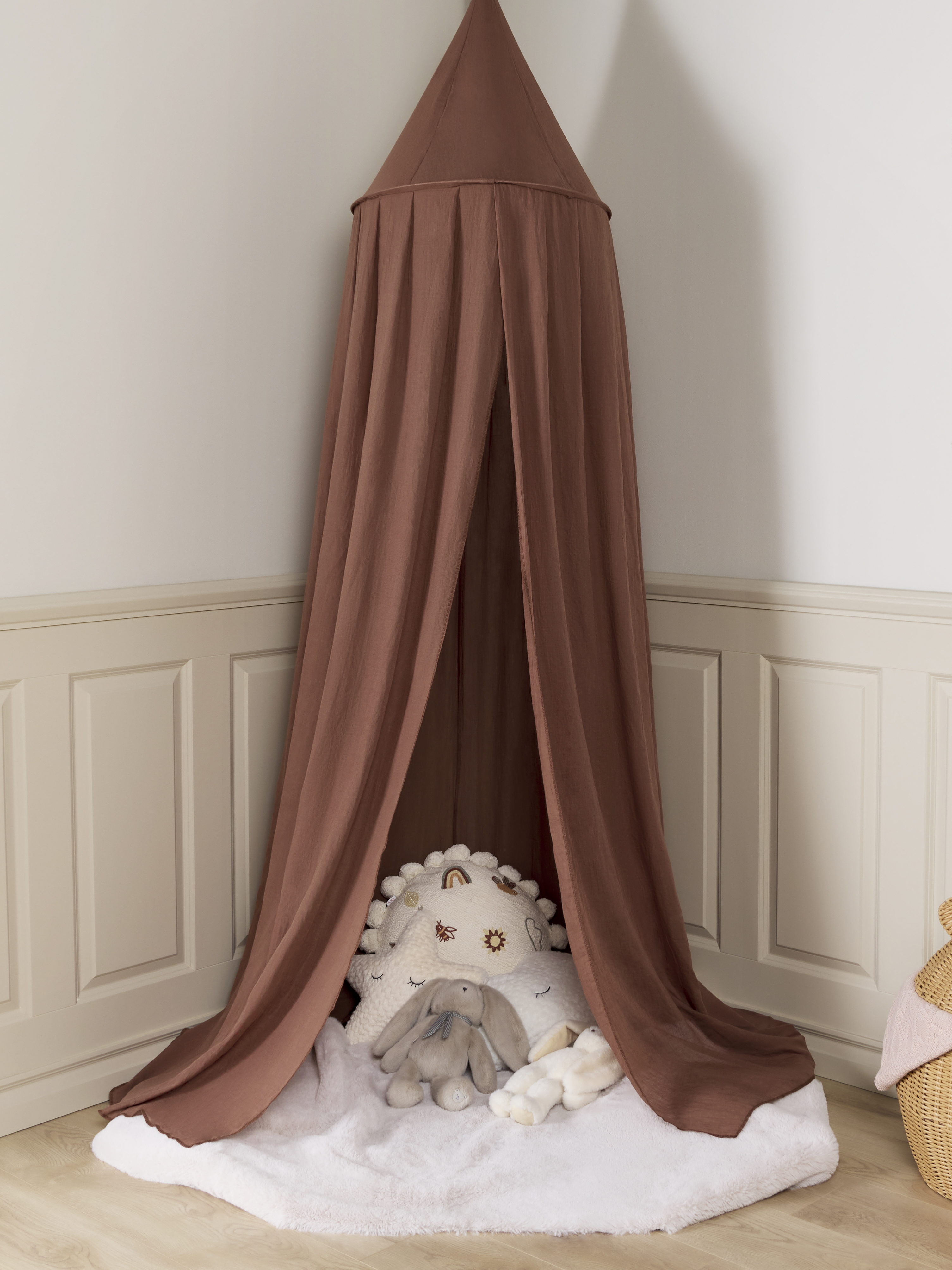 Alice &  Fox Veil Sänghimmel, Linen Rust