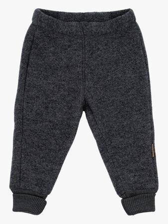 Mikk-Line Ullfleecebyxor Baby, Anthracite Melange