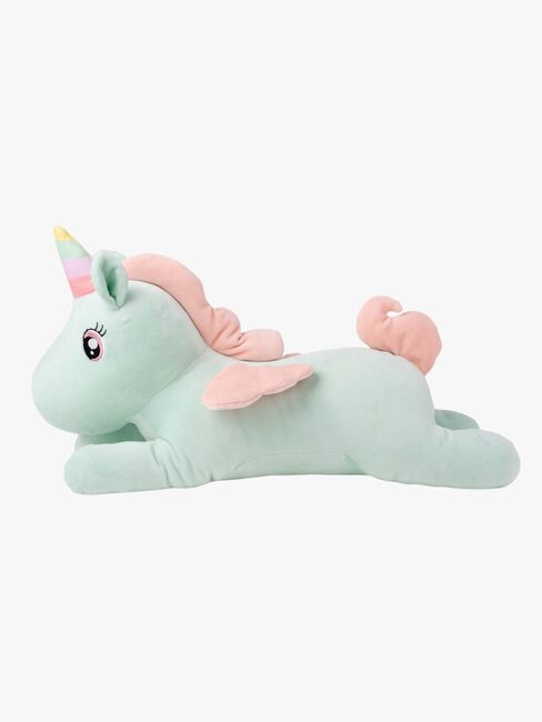 Teddykompaniet Gosedjur Liggande Enhörning 52 cm, Grön