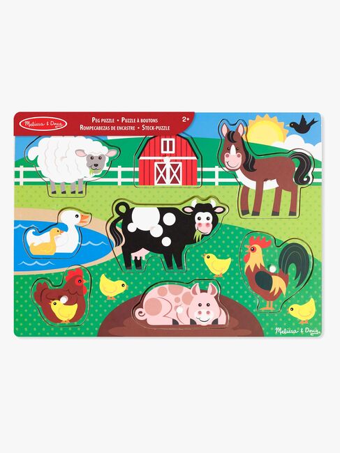 Melissa & Doug Knoppussel Bondgårdsdjur 8 Bitar