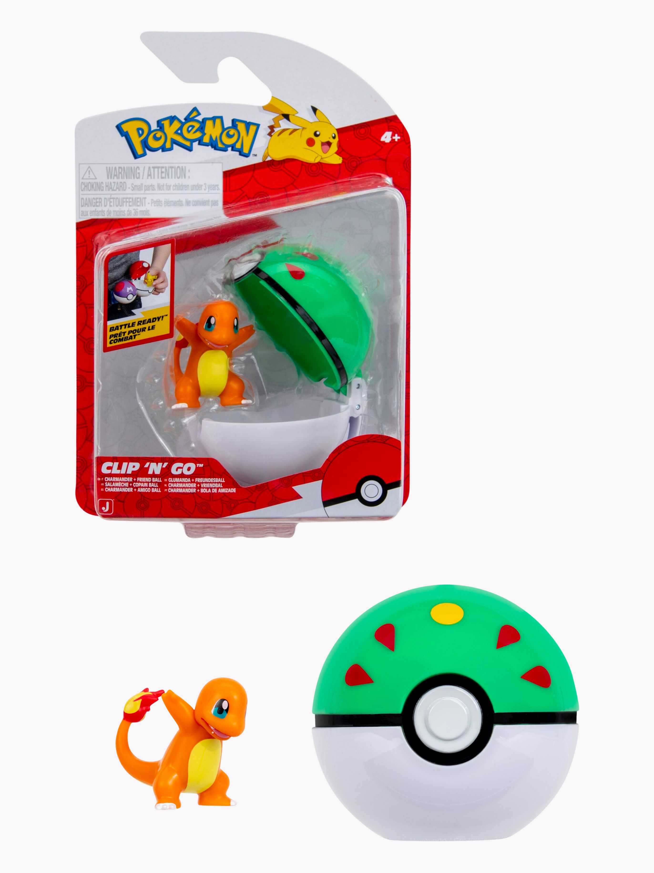 Pokémon Clip 'N' Go Lekset Charmander med Friend Ball