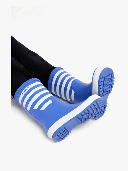 Nordbjørn Dagg Gummistövlar, Blå/Vit