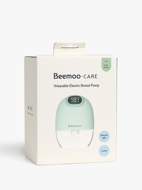 Beemoo CARE Wearable Slim Elektrisk Bröstpump Singel, Soft Green