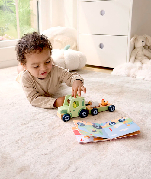 Hape Sagobok med Lekset The Rumbling Tractor