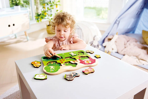 Hape Knoppussel Bondgårdsdjur 10 Bitar