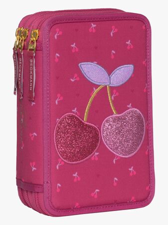 Beckmann Fylld Trippelpennfodral, Cherry
