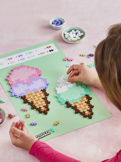 Plus-Plus Puzzle By Number Byggset Glasstrutar 250 Delar