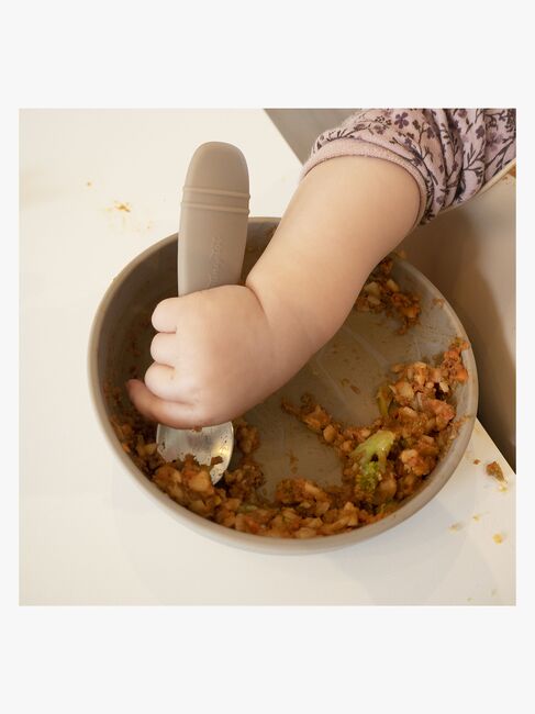 Tiny Tot Fork & Spoon, Beige
