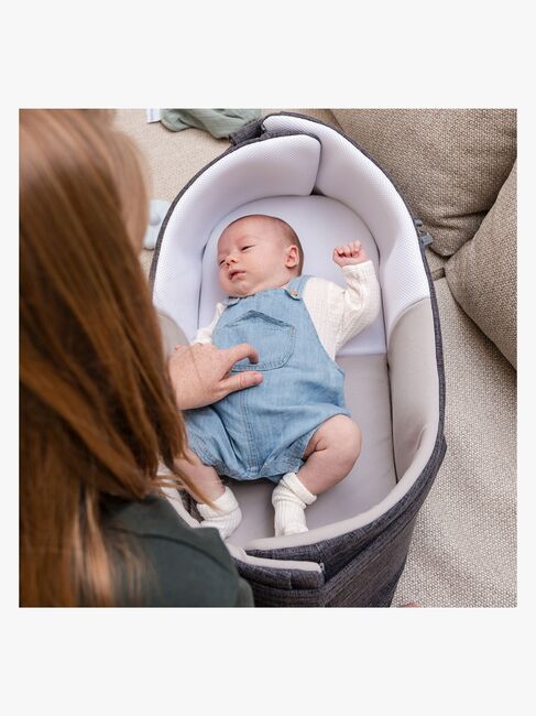 Doomoo Babynest/Mjuklift 3-i-1, Grå