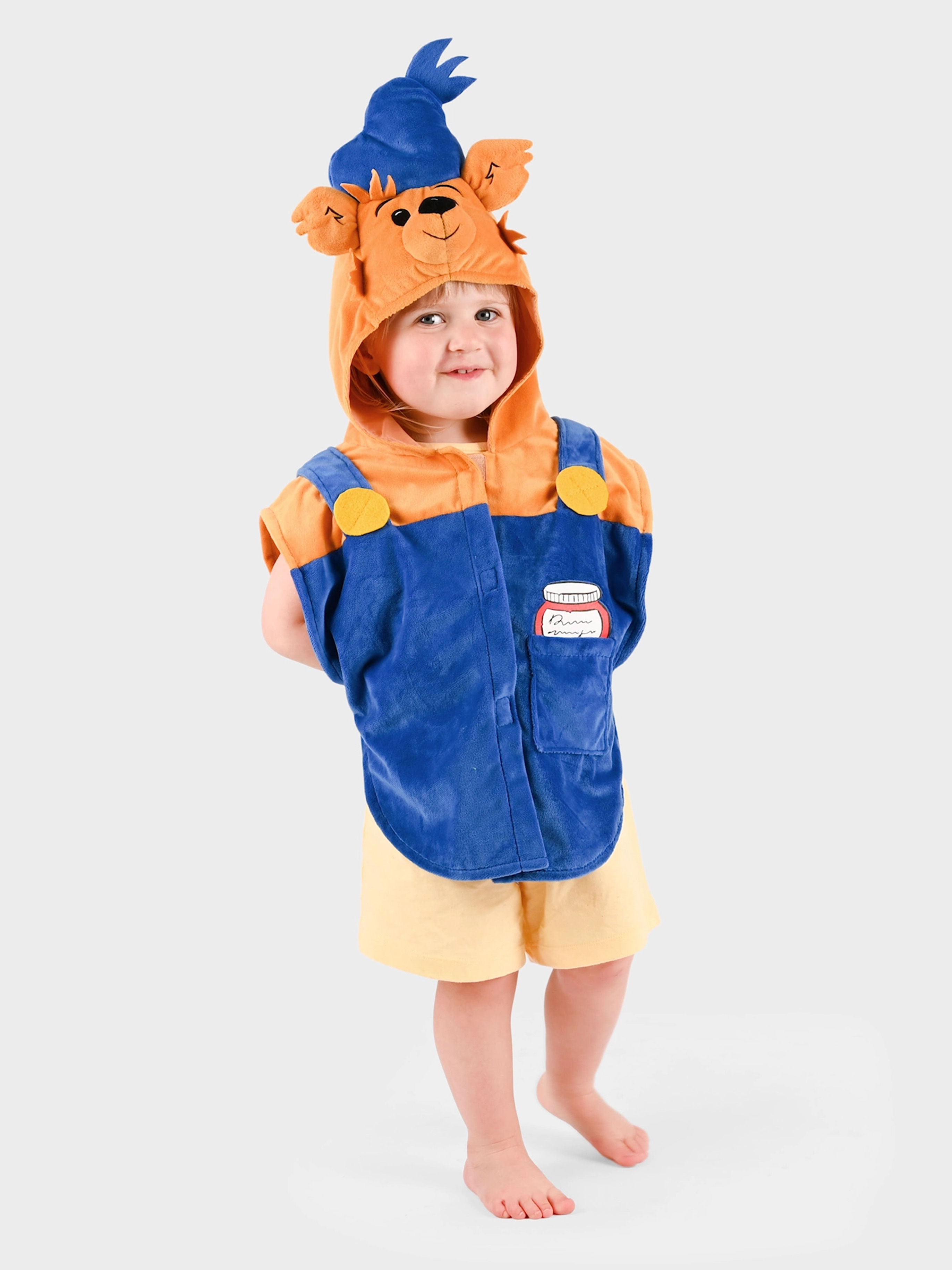 Den Goda Fen Utklädnad Bamse 86-110 cm, Blå
