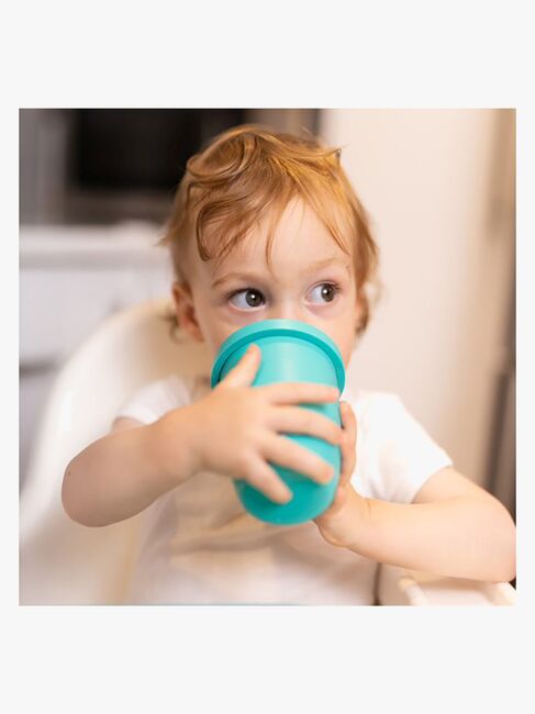bblüv Mugg Anti-spill 4-in-1, Aqua/Grå