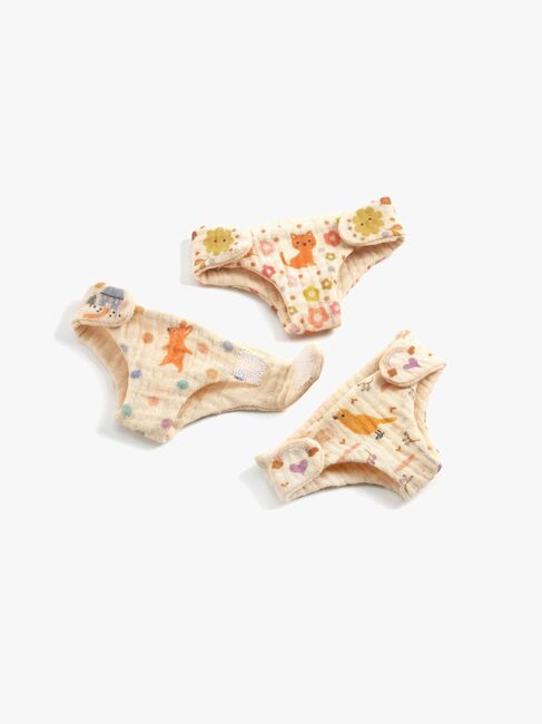 Djeco Blöjset Till Docka 3-pack