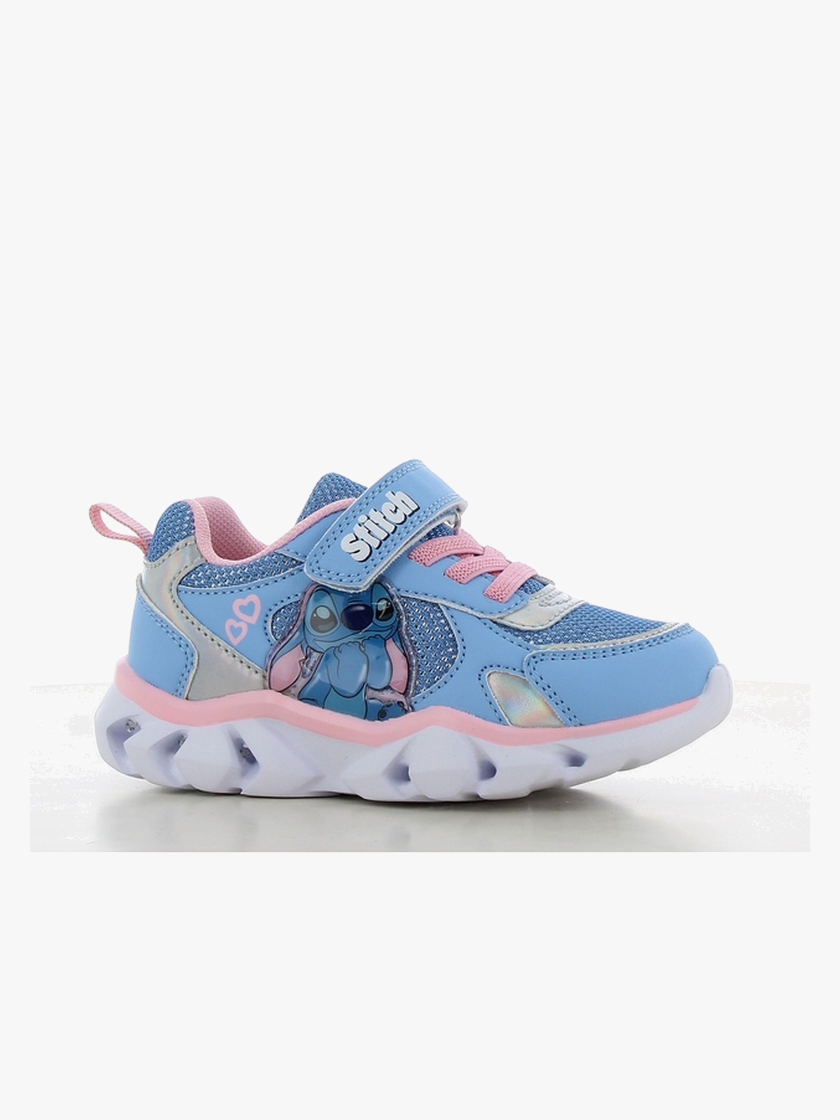 Disney Lilo &  Stitch  Blinkande Sneakers, Blue/Silver, 28