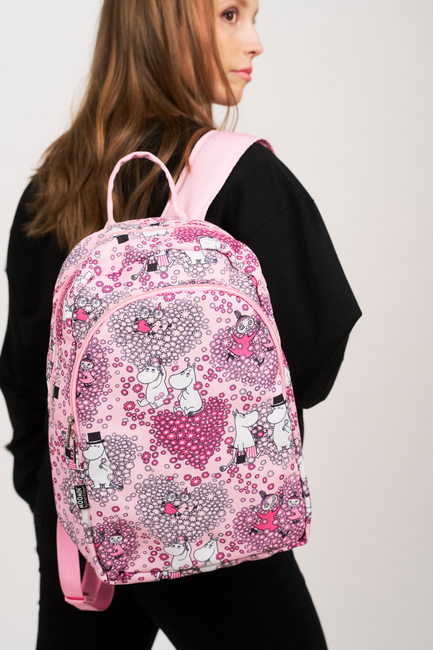 Mumin Sosuli Vänner Ryggsäck 16L, Rosa