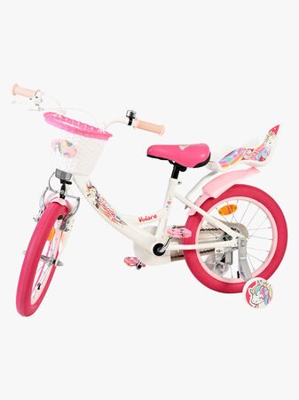 Volare Unicorn Cykel 16 Tum, Vit