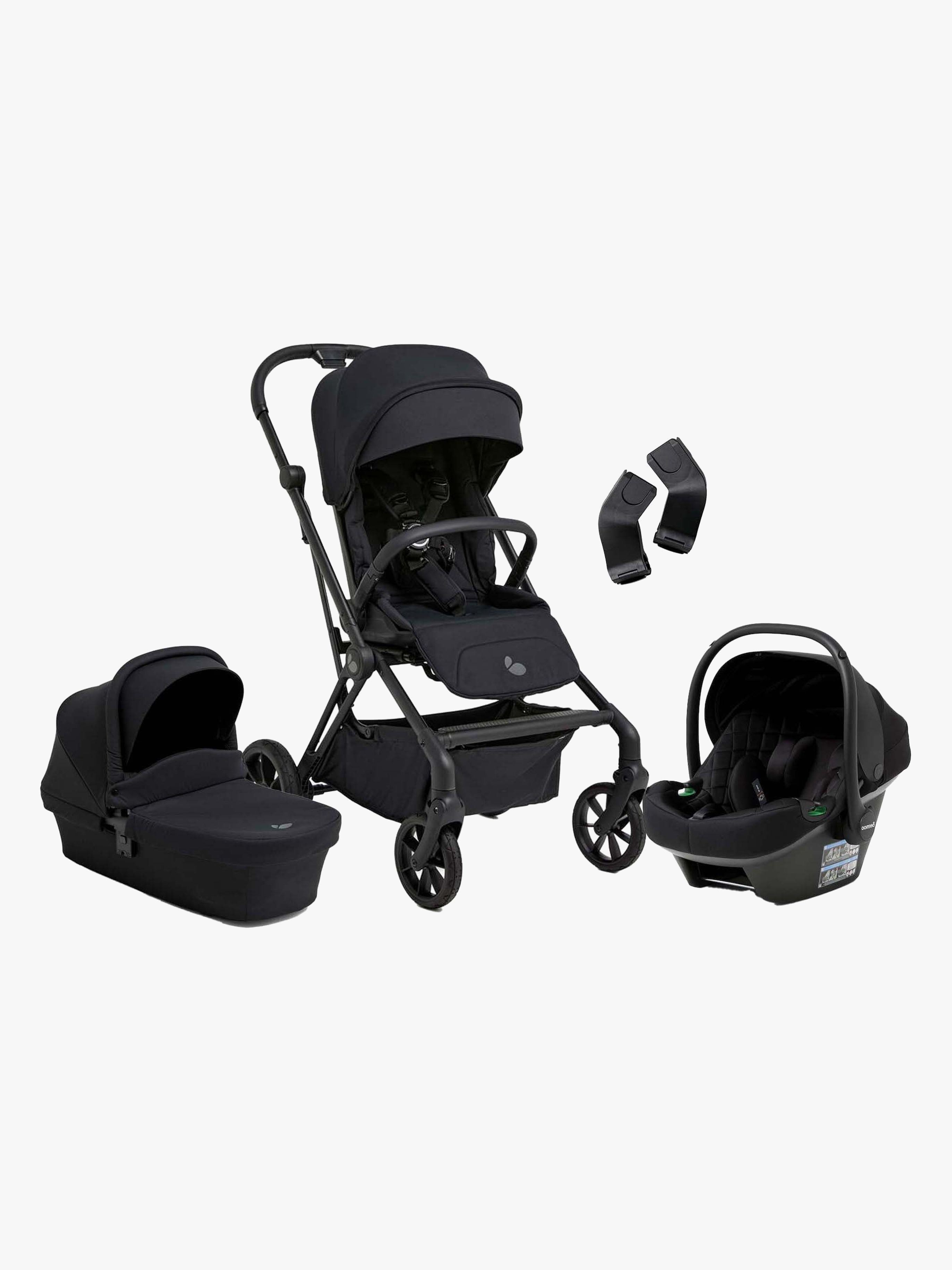 Beemoo Pro Twist Duovagn Inkl. Beemoo Route Babyskydd, Coffee Black/Black Stone