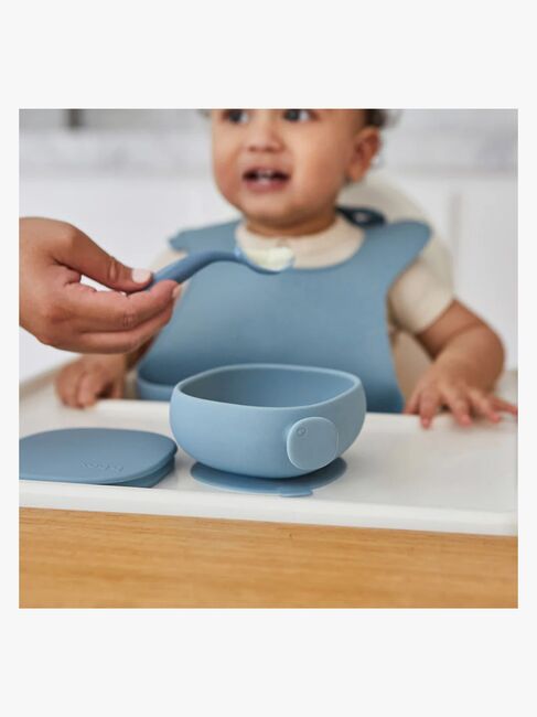 b.box Skål med Lock Silikon, Ocean