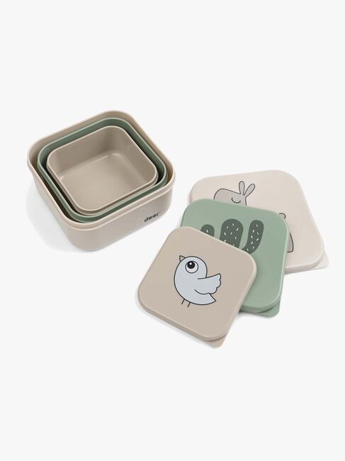 Done By Deer Lalee Snackbox 3-pack, Sand Mix