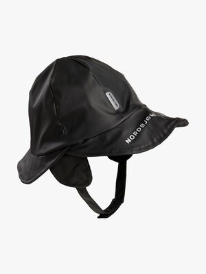 Nordbjørn Korsö Gefütterter Regenhut, Solid Black