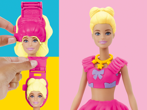 Play-Doh Barbie Leklera med Docka Volanger & Rosetter