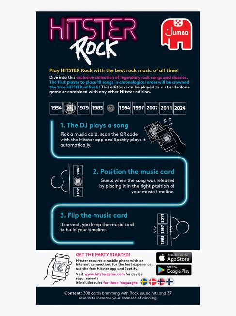 Hitster Sällskapsspel Rock