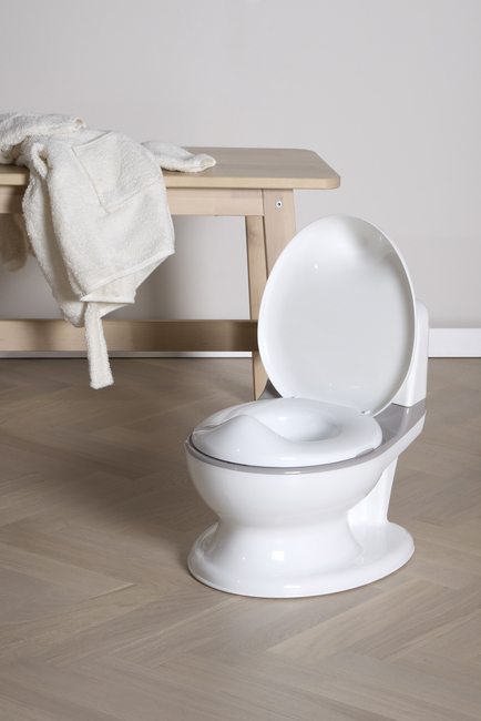 Beemoo CARE Toalettpotta med Ljud, White/Grey