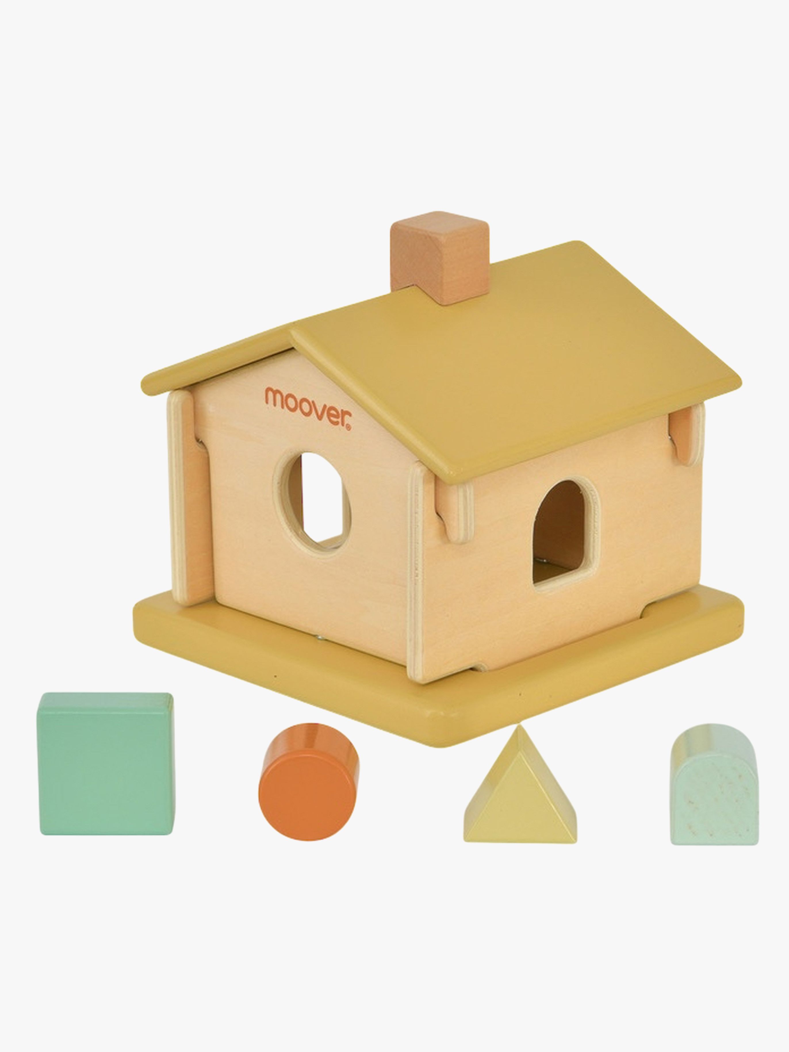 Moover Toys IQ Plocklåda Hus, Brun