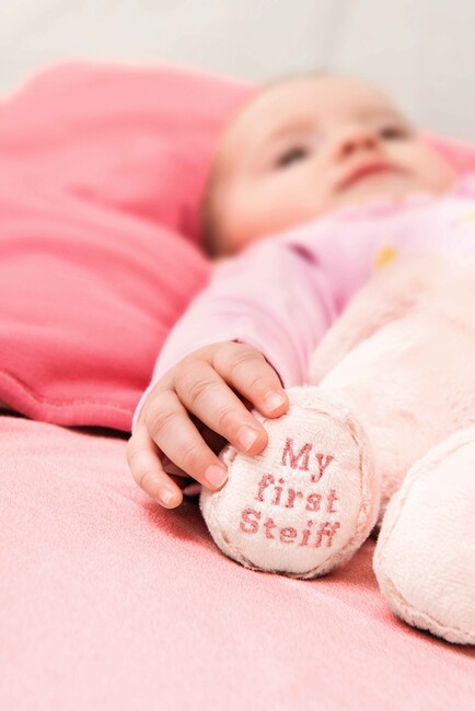 Steiff Gosedjur Min Första Kanin Hoppie 26 cm, Rosa