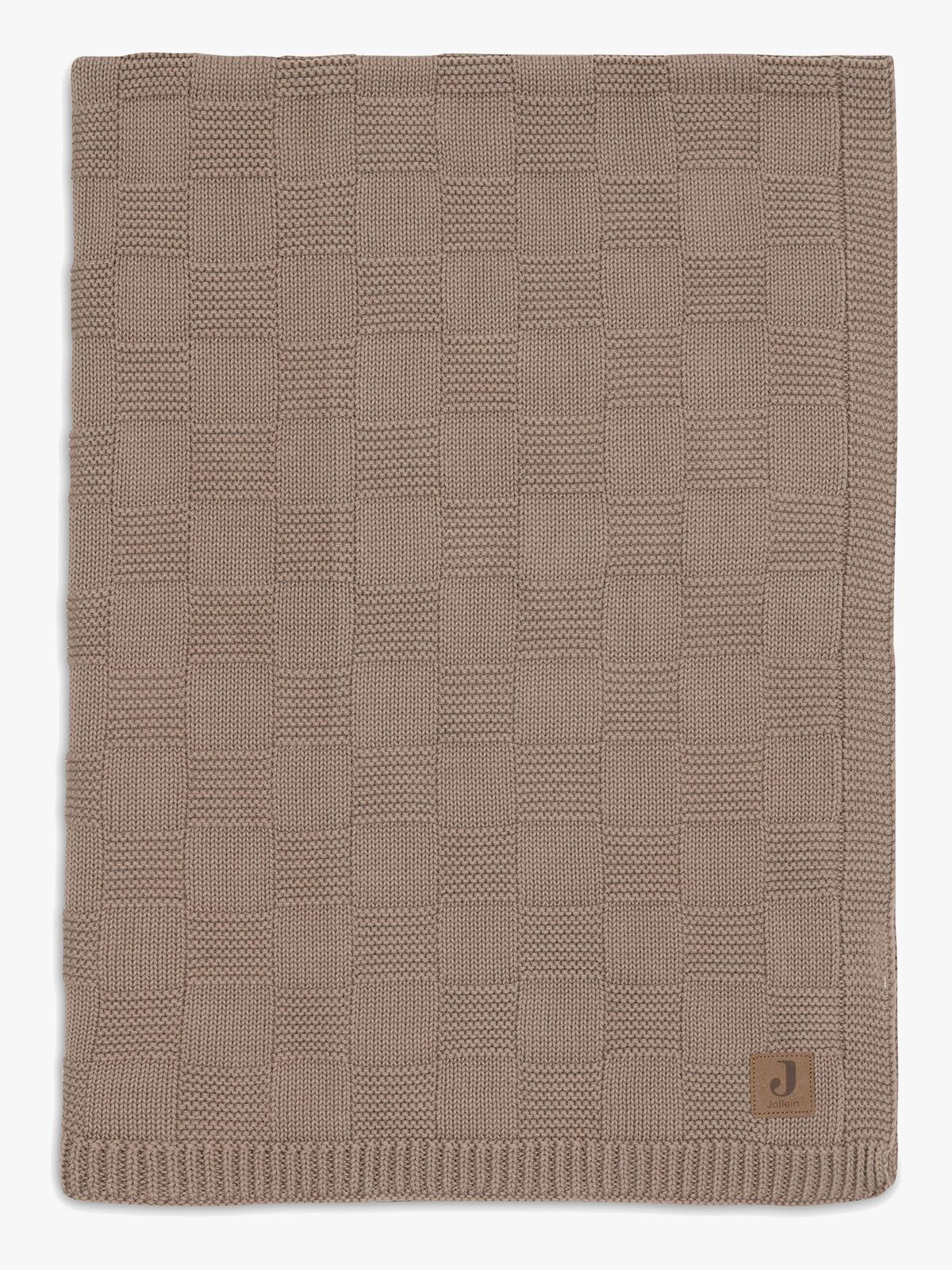 Jollein Filt 75x100 cm Box Knit, Milky Coffee
