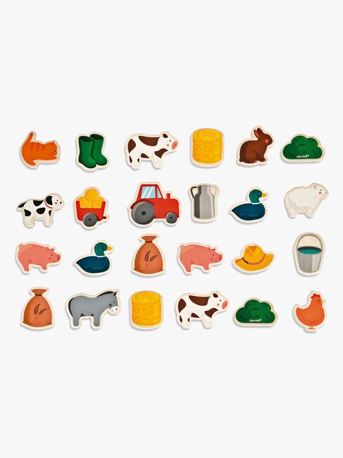 Janod Magneter Bondgård Trä 24 st