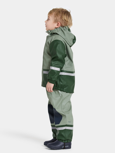 Didriksons Boardman Fodrat Regnställ, Light Moss